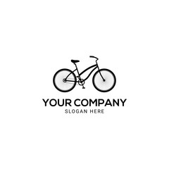 Fototapeta premium Realistic bicycle logo design template