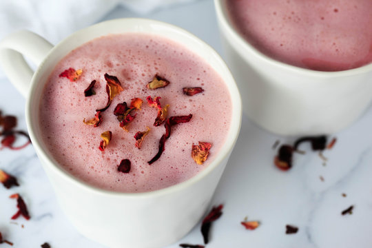 Rose Beet Latte