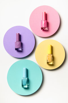 Colorful nail polish