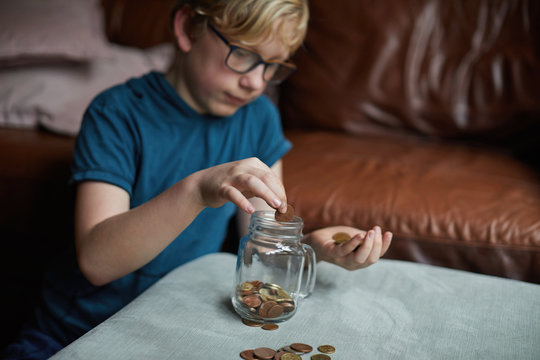 Child saving money