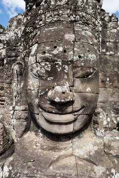 Head statue in Bayon Temple
