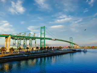 The Vincent Thomas Bridge in San Pedro