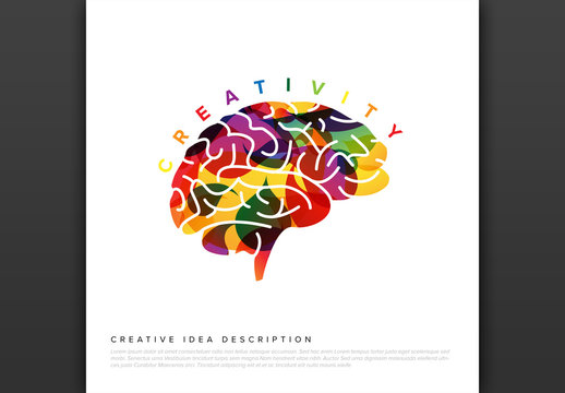 Colorful Brain Creativity Infographic