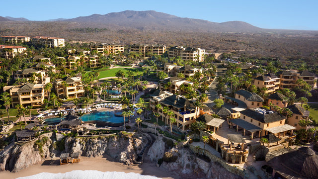 Aerial View of Luxury Resort in Cabo San Lucas Mexico
