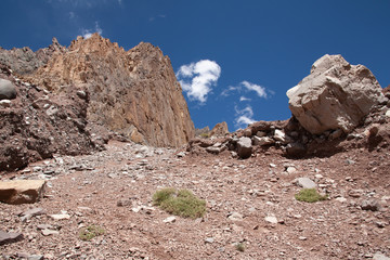 mount Aconcagua. highest pik of south America