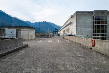 The Upper Section of Power House Two at the Bonneville Dam, Washington, USA