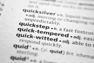 Word or phrase Quickstep in a dictionary. - 309462592