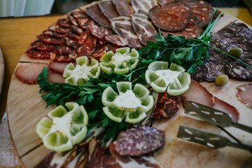 Beautiful snack decoration for wedding ceremony