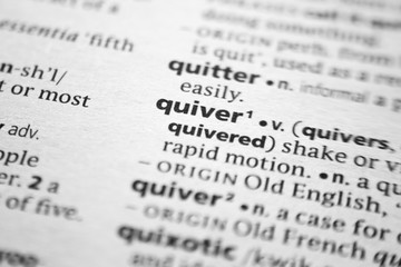Word or phrase Quiver in a dictionary. - 309462776