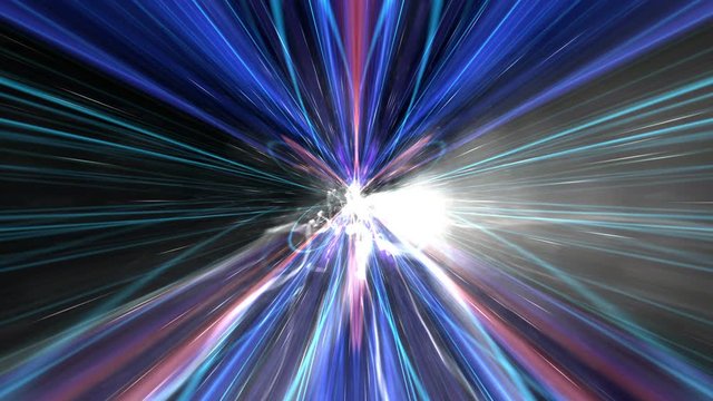 Abstract Explosive Cyberspace Animation Background, Loop, 4k