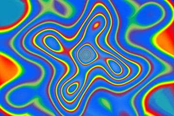 Obraz premium An abstract wavy psychedelic background image.