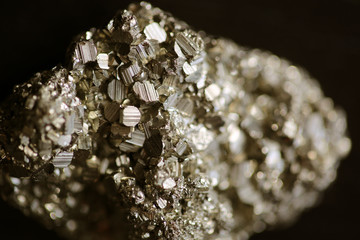 Close Up Of A Piece Of Pyrite