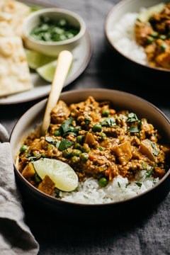 Keema Beef Curry Dinner
