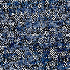 Geometry repeat pattern with texture background - 309464393