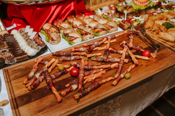 Beautiful snack decoration for wedding ceremony