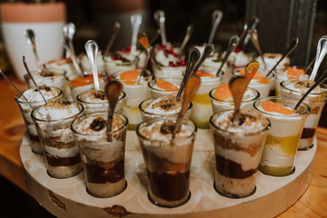 Tasty cookies and cakes for holidays