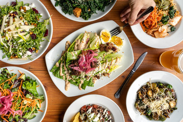 Vegetarian Salads and Grain Bowls