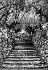 Rieti (Italy) - The historic center of the Sabina's provincial capital, under Mount Terminillo and...