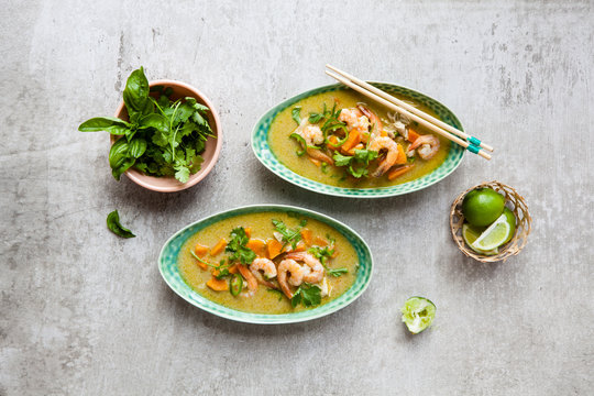 Shrimp and butternut squash curry
