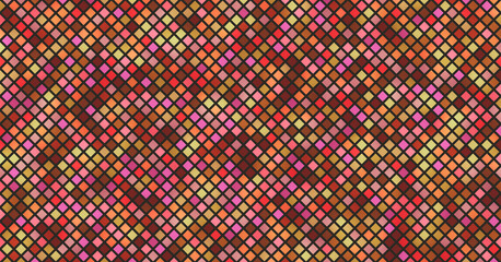Abstract illustration with small color squares. Pixels background.
