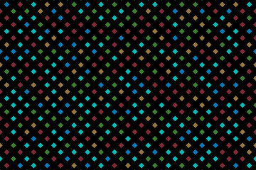 Abstract illustration with small color squares. Pixels background.