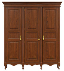 Fototapeta premium beautiful classic locker. isolated on white.