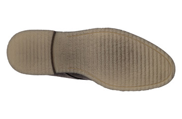 italian leather shoes, boots , moccasin, sport shoes,sole,  on a perfect white background, stock...