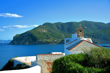 Fototapeta premium church on the island Skopelos Greece