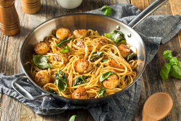 Homemade Italian Scallop Pasta