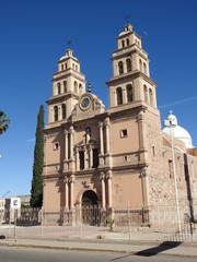 Fototapeta na wymiar Parroquia de San Jeronimo, Villa Aldama, Chihuahua, Mexico