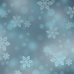 Christmas background with snowflakes