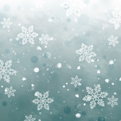 Christmas background with snowflakes