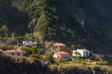 Fototapeta premium village in the mountains