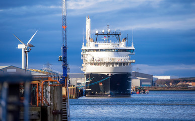 Docked Ship at Port of Blyth 