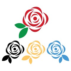 rose logo vector