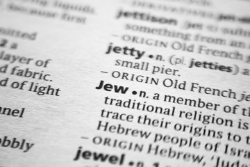 Word or phrase Jew in a dictionary.