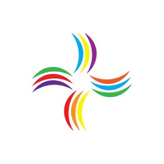 Fototapeta premium rainbow logo vector