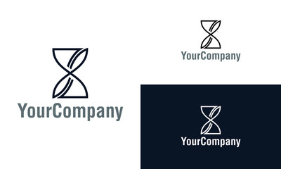 Hourglass, sand watch logo icon design template elements. Simple minimalist template graphic illustration. Creative vector emblem, for icon or design concept.