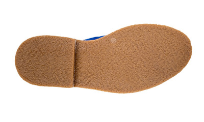 italian leather shoes, boots , moccasin, sport shoes,sole,  on a perfect white background, stock...