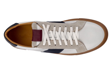 italian leather shoes, boots , moccasin, sport shoes,sole,  on a perfect white background, stock...