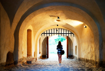 Deva Fortress, built in the mid-thirteenth century at the top of the Fortress Hill, on the place of a Dacian settlement, Romania, Europe