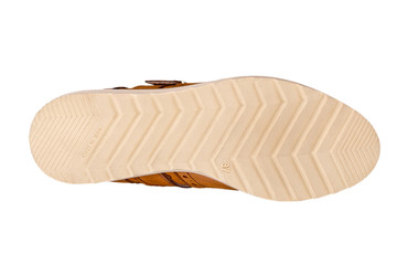 italian leather shoes, boots , moccasin, sport shoes,sole,  on a perfect white background, stock photography