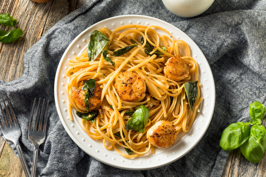 Homemade Italian Scallop Pasta