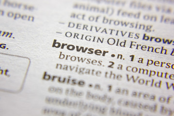 Word or phrase Browser in a dictionary.
