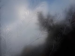 Obraz premium Frozen glass on my car - Lilleaker 