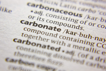 Word or phrase Carbonate in a dictionary.