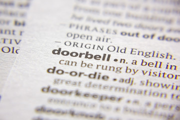 Word or phrase Doorbell in a dictionary.