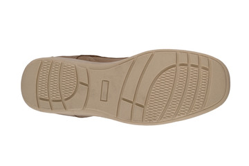 italian leather shoes, boots , moccasin, sport shoes,sole,  on a perfect white background, stock...