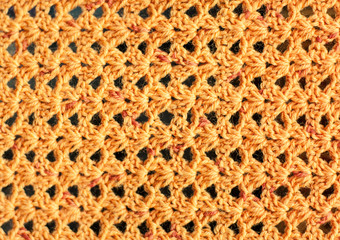 The texture of wool yarn