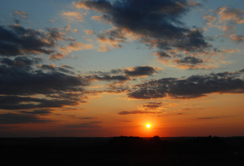 Sunset on a summer evening